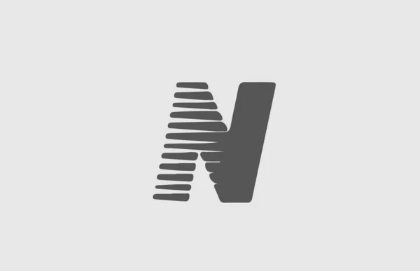 Піктограма Логотипу Сірої Літери Дизайн Ліній Компанії Бізнесу — стоковий вектор