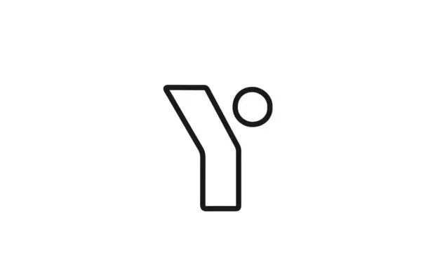 Αλφάβητο Γράμμα Εικονίδιο Λογότυπο Γραμμή Μαύρο Και Άσπρο Σχέδιο Για — Διανυσματικό Αρχείο