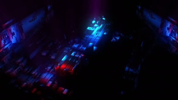 Bords lumineux animation visuelle numérique