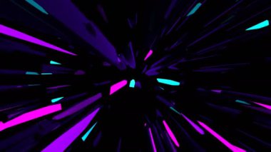 Titreşen üçgenler dijital görsel animasyon