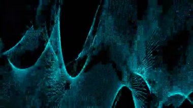 Rüyalar dijital görsel animasyon dalgaları