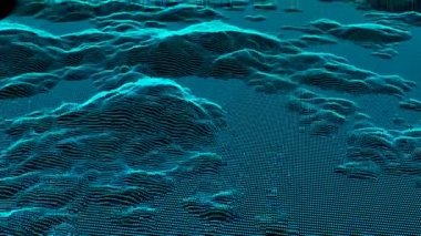 Rüyalar dijital görsel animasyon dalgaları