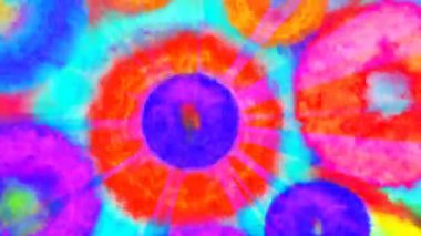 Renkli dumanlı dijital görsel canlandırma