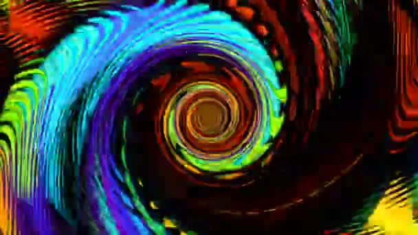 Rotación Color Animación Visual Digital — Vídeo de stock