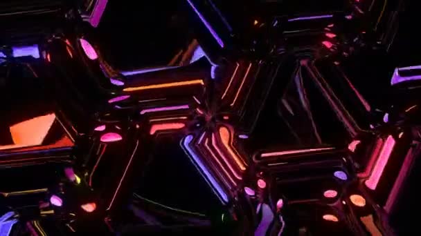 Trous colorés animation visuelle numérique 