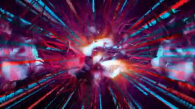 Uzay dokunaçları dijital görsel canlandırma