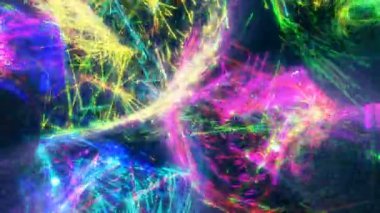 Favori parçacıklar dijital görsel animasyon