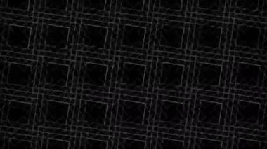 Süslü dijital görsel animasyon. Başlıklarda, sunumlarda veya VJ kullanımında kullanmak için ideal döngüsüz renksiz geometrik patlayıcı etkisi görüntüsü. 