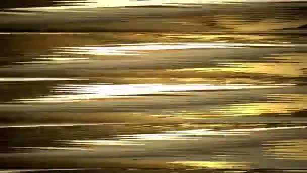 Абстрактная Золотая Цифровая Визуальная Анимация Цикл Бесшовных Абстрактных Цветных Геометрических — стоковое видео