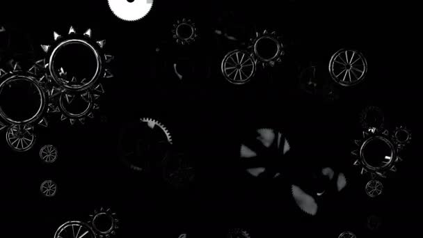 Темна Передача Цифрової Візуальної Анімації Петлі Безшовні Абстрактні Геометричні Вибуховий — стокове відео