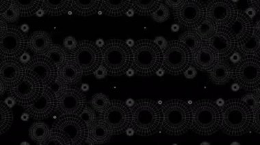 Farklı çizgiler dijital görsel animasyon. Başlıklarda, sunumlarda veya VJ kullanımında kullanmak için ideal döngüsüz renksiz geometrik patlayıcı etkisi görüntüsü.