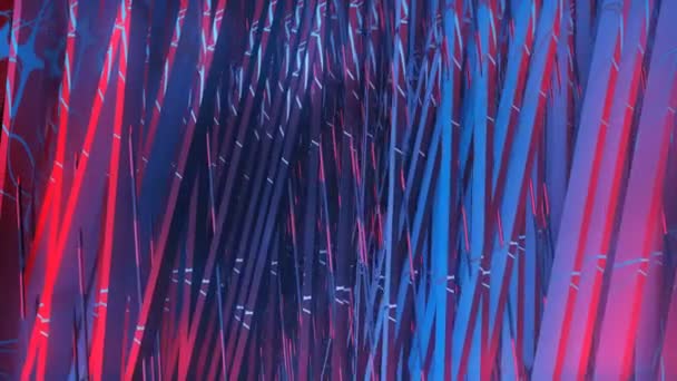 Digitale Visuelle Animation Des Teilchenlebens Nahtlose Abstrakte Farbige Geometrische Effekte — Stockvideo