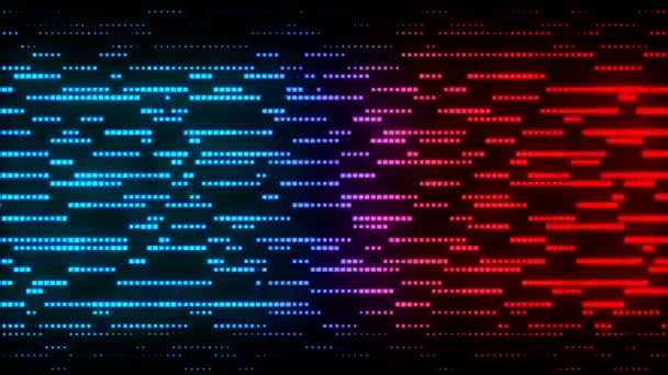 Animação Visual Conduzida Digital Imagens Efeito Explosivo Geométrico Colorido Abstrato — Vídeo de Stock