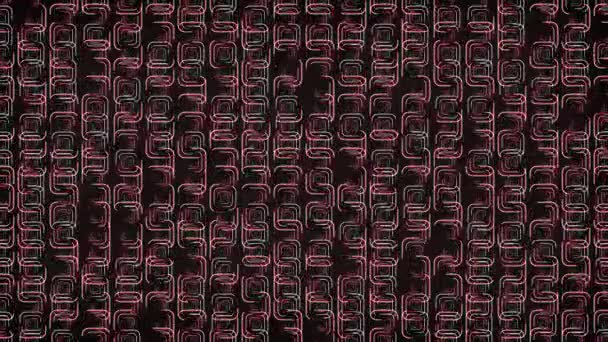 Цифровая Визуальная Анимация Линии Сетки Цикл Бесшовных Абстрактных Цветных Геометрических — стоковое видео