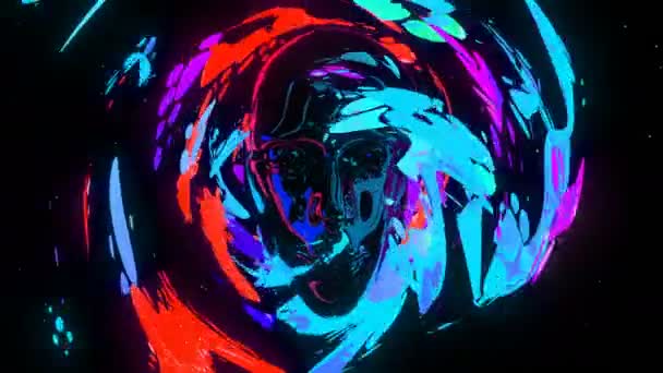 Metamorphose Digitale Visuelle Animation Nahtlose Abstrakte Farbige Geometrische Effekte Ideal — Stockvideo
