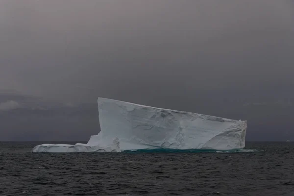 Marina Antártica Com Iceberg Tabular — Fotografia de Stock