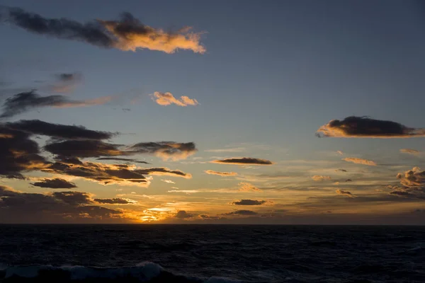 Prachtige Zonsondergang Antarctica — Stockfoto