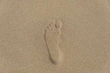 Ayak izi, tam kare çölde doğal kum desen