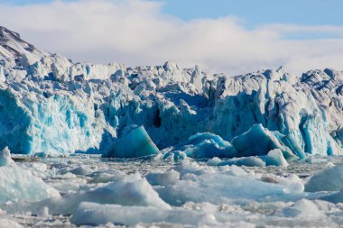 Buzul parçasının şaşırtıcı görünümü