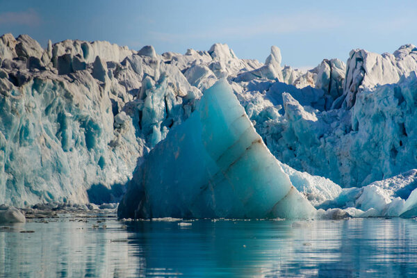 Amazing view of piece of glacier