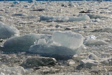 Buzul parçasının şaşırtıcı görünümü