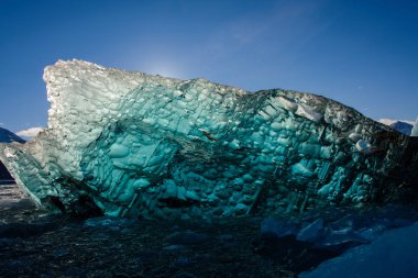 Buzul parçasının şaşırtıcı görünümü