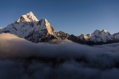 Ama-Dablam view at daytime clipart