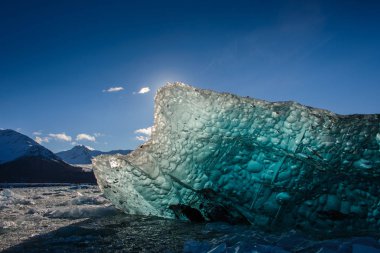 Buzul parçasının şaşırtıcı görünümü