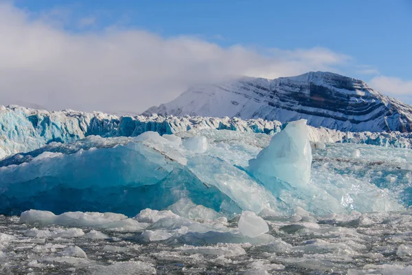Καταπληκτική Θέα Του Κομματιού Του Παγετώνα — Φωτογραφία Αρχείου