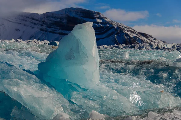 Adembenemend Uitzicht Het Stuk Van Gletsjer — Stockfoto