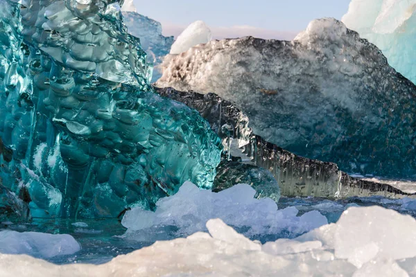 Atemberaubende Aussicht Auf Stück Gletscher — Stockfoto