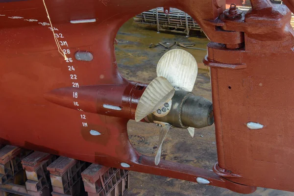 Hajó Propeller Részleteket Nézd — Stock Fotó