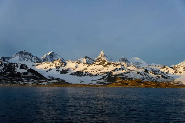 Güney Georgia Sabah Manzara — Stok fotoğraf