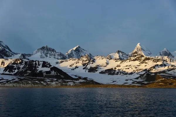 Zuid Georgië Ochtend Landschap — Stockfoto