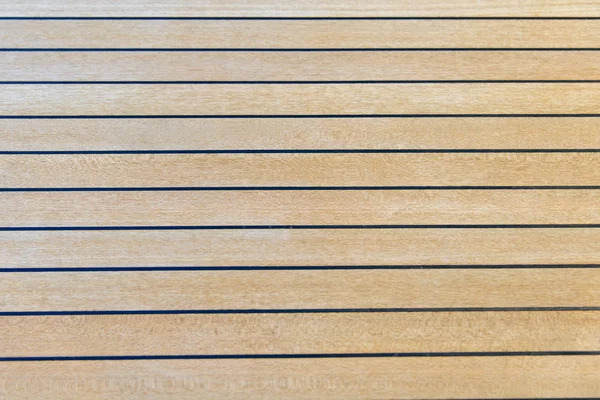 Teak deck on yacht