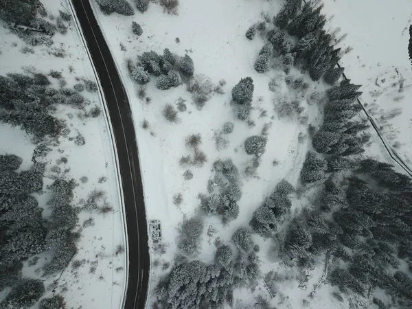 Сніговий Гірський Пейзаж Вдень — стокове фото