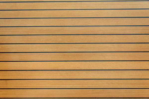 Teak deck on yacht