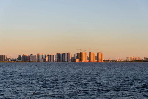 Nova Construção Edifício Vista Mar — Fotografia de Stock