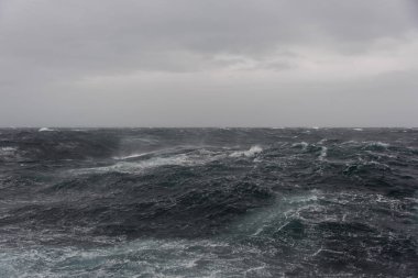 Gündüz güzel fırtınalı denizde