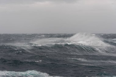 Gündüz güzel fırtınalı denizde