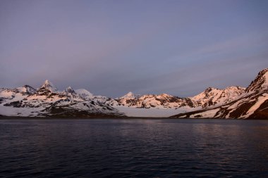 Güney Georgia sabah manzara