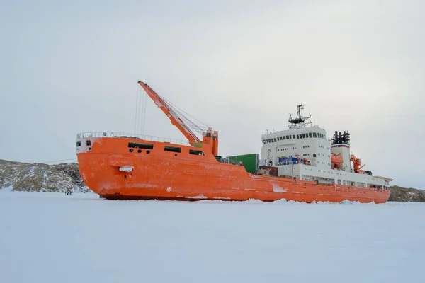 Navio Expedição Gelo — Fotografia de Stock