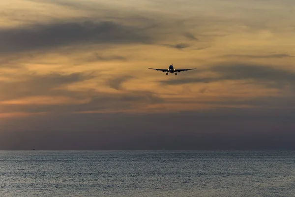 Plane Flying Sky — Stock Photo, Image