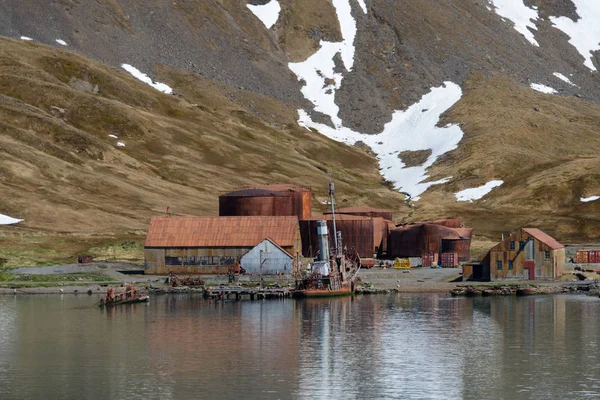 Grytviken Antiga Estação Baleeira Geórgia Sul — Fotografia de Stock