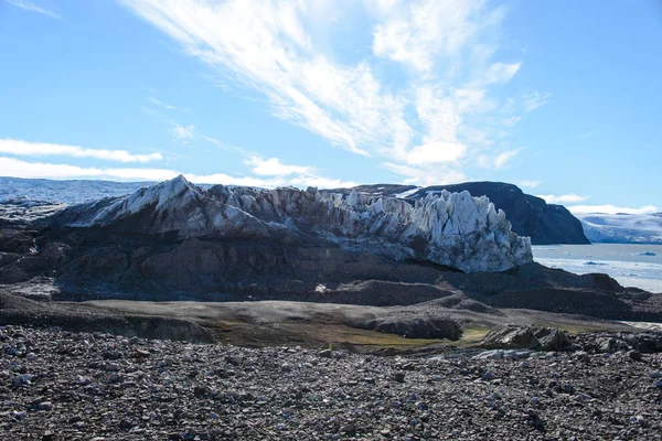 Vista Del Glaciar Svalbard — Foto de Stock