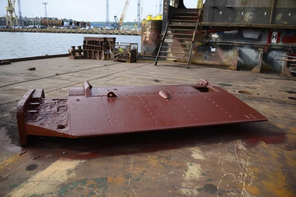 Schip Rudder Close Weergave — Stockfoto