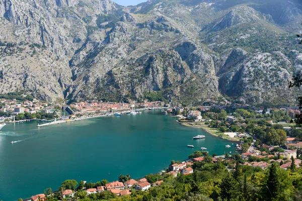 Krásný Pohled Kotor Bay Hill — Stock fotografie