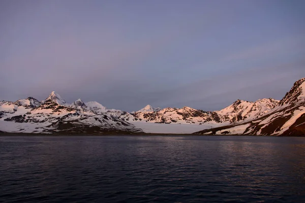 Zuid Georgië Ochtend Landschap — Stockfoto