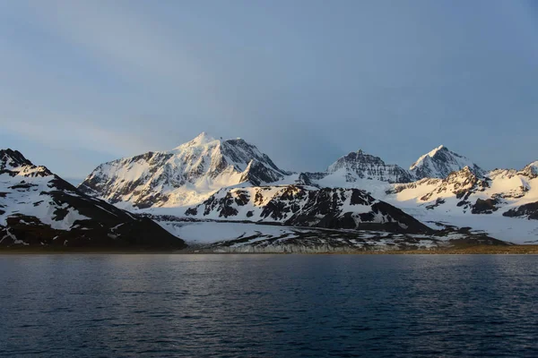 Zuid Georgië Ochtend Landschap — Stockfoto