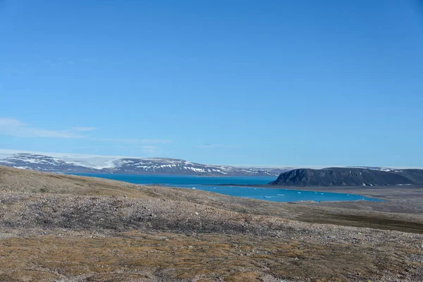 Arktische Landschaft Auf Spitzbergen — Stockfoto